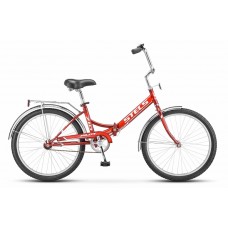 Складной велосипед Stels Pilot 710 цвет: синий/красный